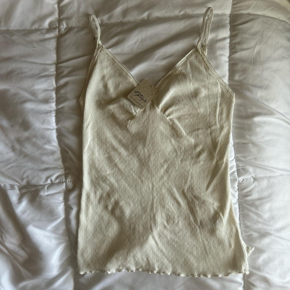 Free People Frilly Tank Top